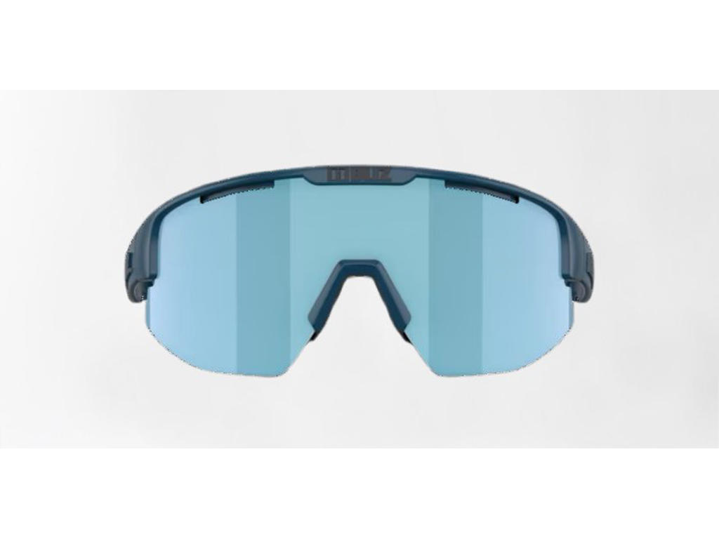 Bliz Matrix Small (30) - Cykelbriller -  Smoke Ice Blue Mirror Lens - Mat Blå