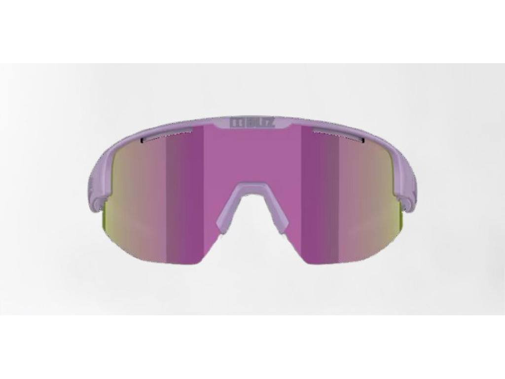 Bliz Matrix Small (30) - Cykelbriller -  Brown Mirror/Purple Lens - Mat Lilla