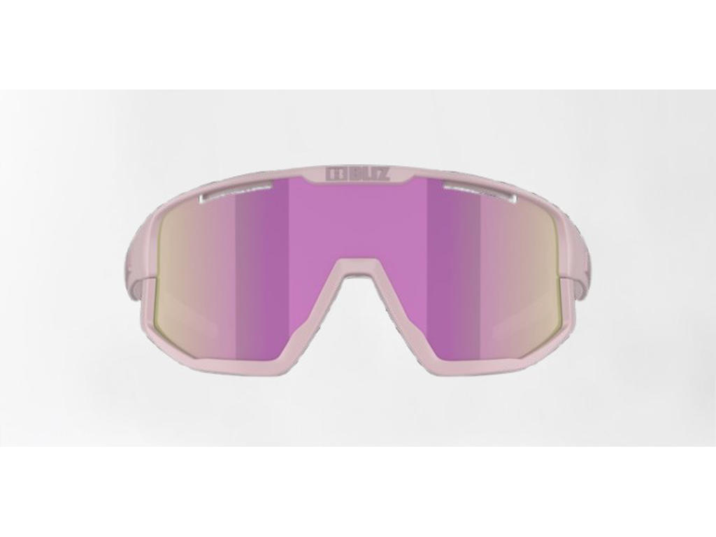 Bliz Fusion Small (25) - Cykelbriller - Brown Mirro/Pink Lens - Mat Pink