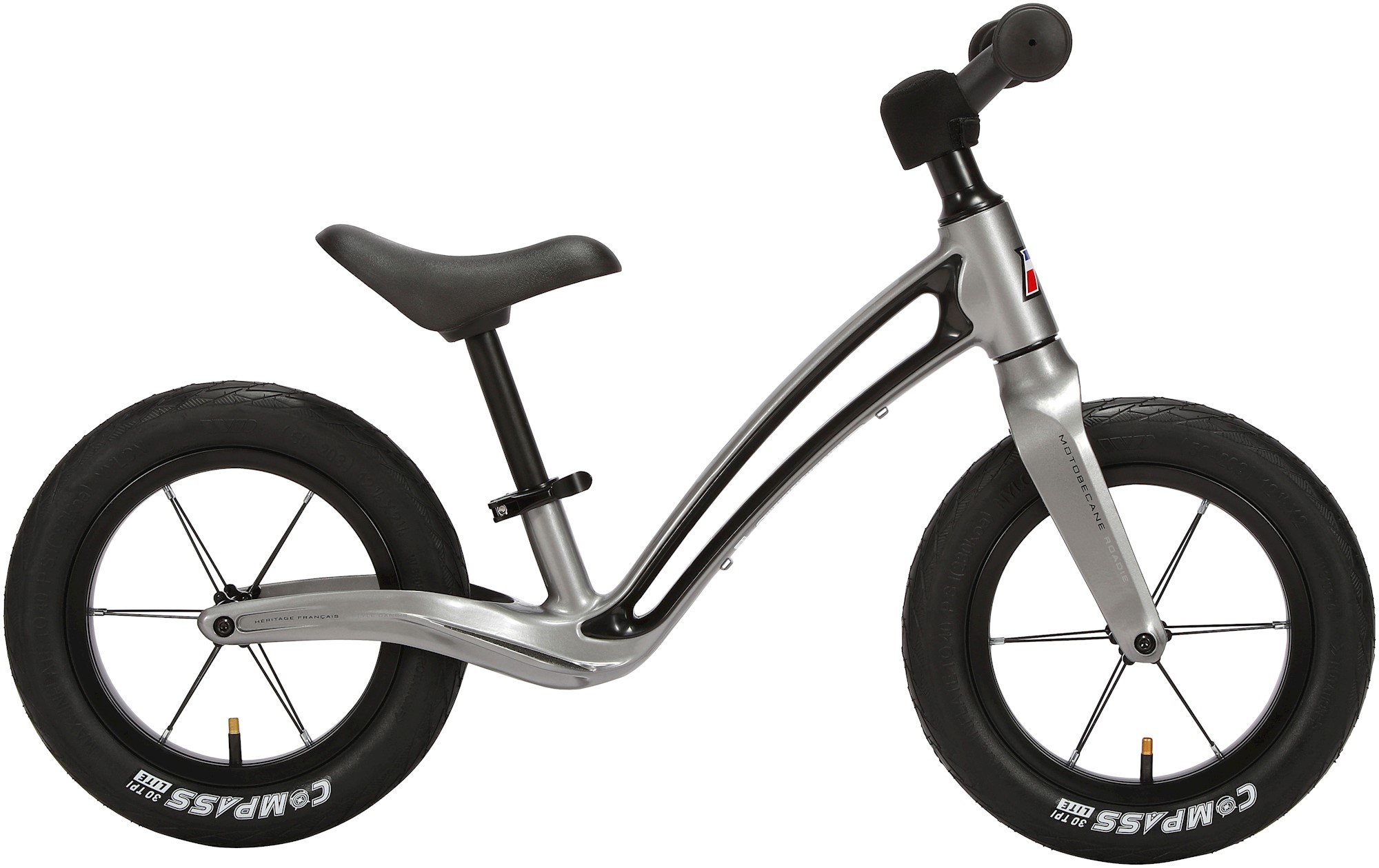 Motobecane Roadie 12" Sølv Løbecykel - Fantastisk Tilbud!