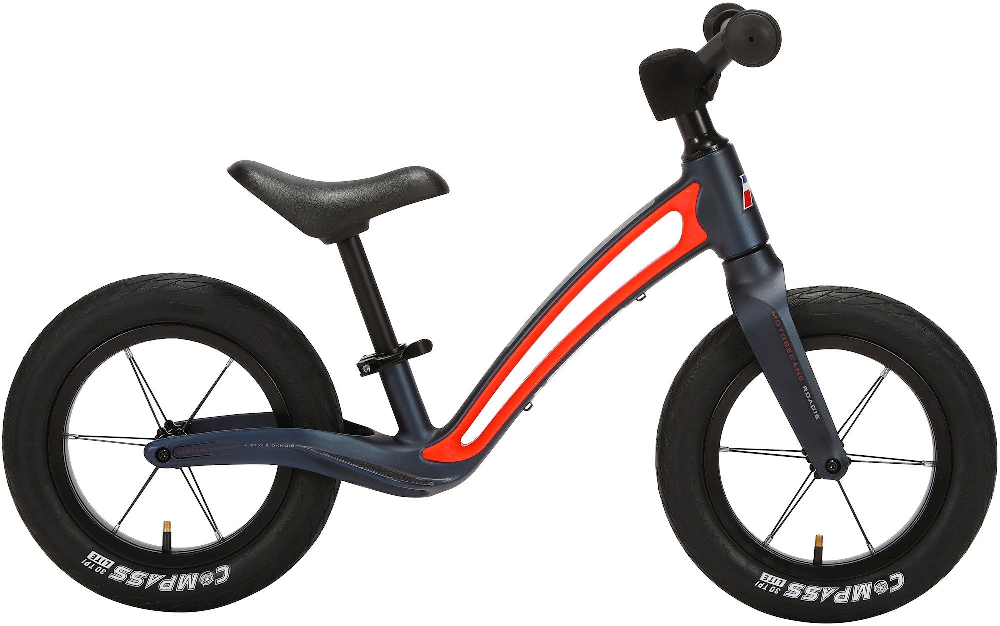 Motobecane Roadie 12" Løbecykel - Blå/Rød Tilbud!