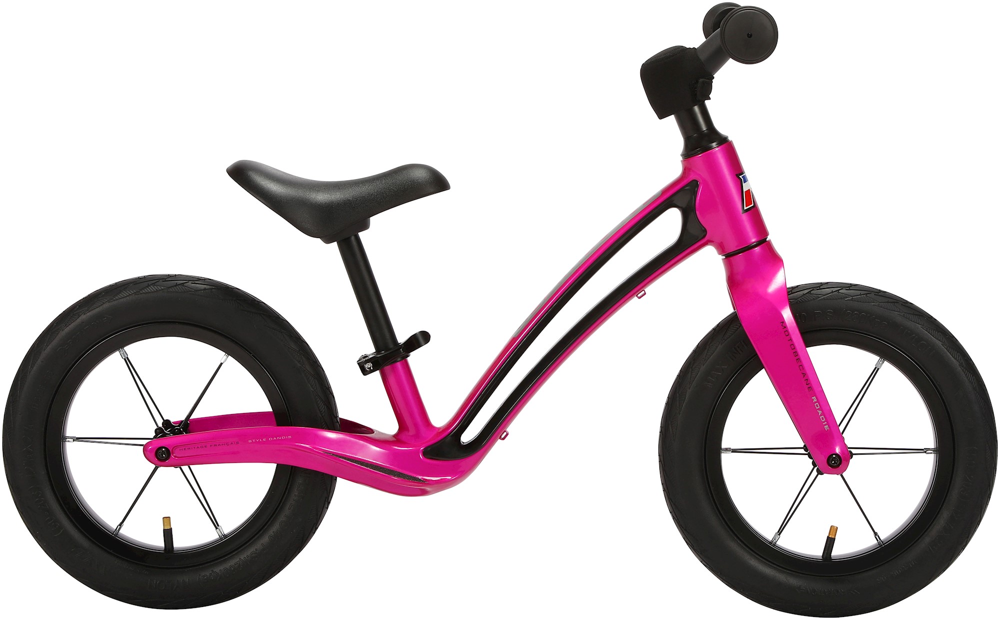 Motobecane Roadie 12" Løbecykel - Shiny Rose Tilbud!