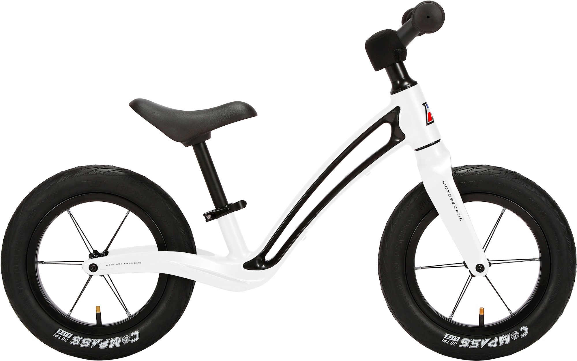 Motobecane Roadie 12" Løbecykel - Hvid Tilbud!