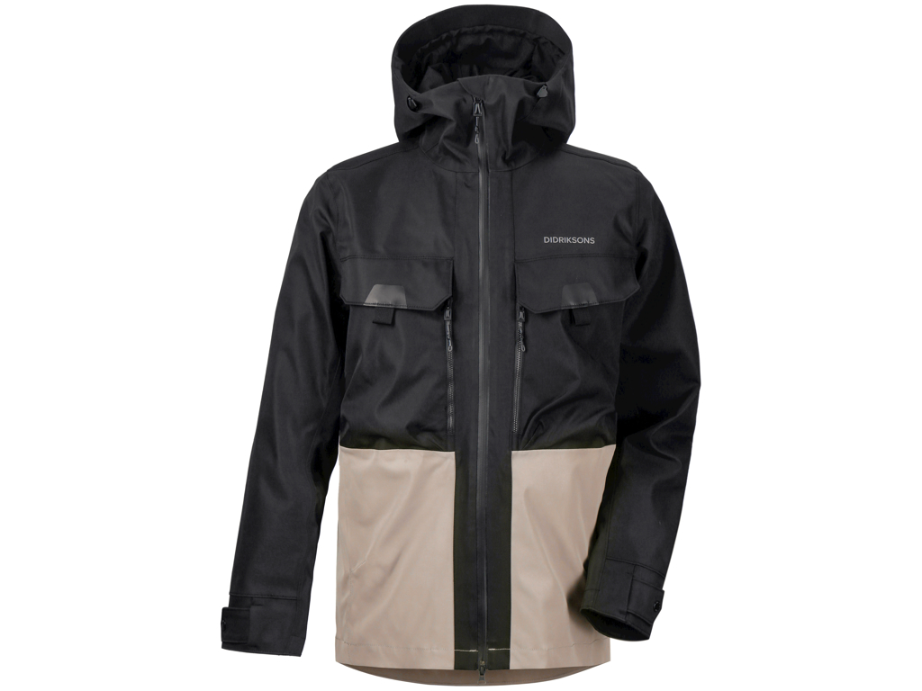 Didriksons - Stig - Herrejakke - Black/Beige - Str. XXL