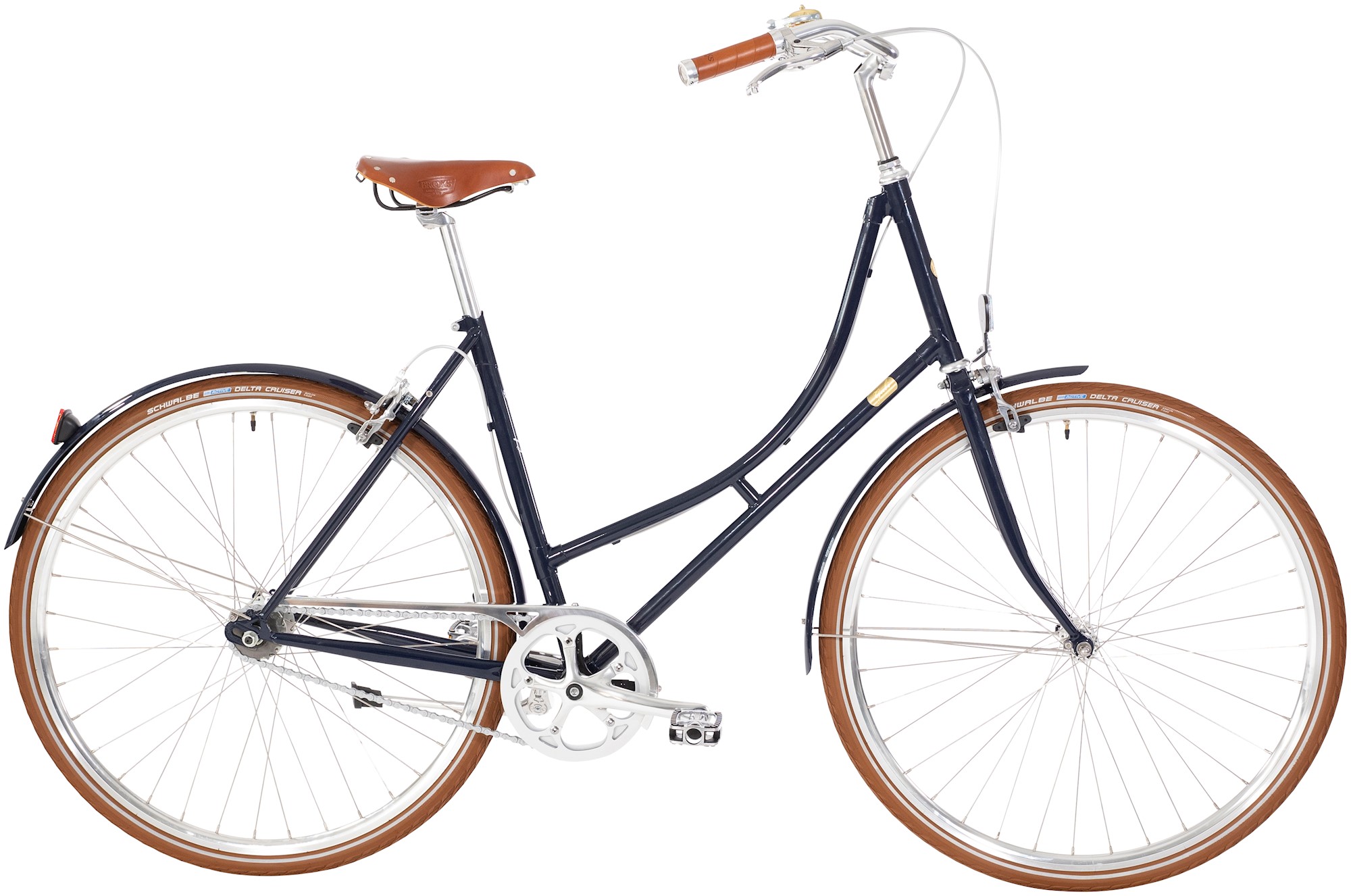 Bike by Gubi 8g Damecykel med Fælgbremse - Mørkeblå