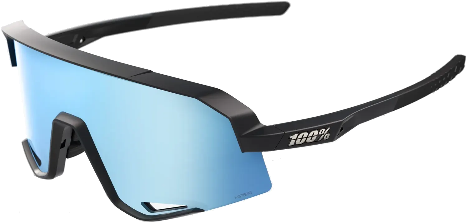 100% SLENDALE - Matte Black - HiPER Blue Multilayer Mirror    196261050073