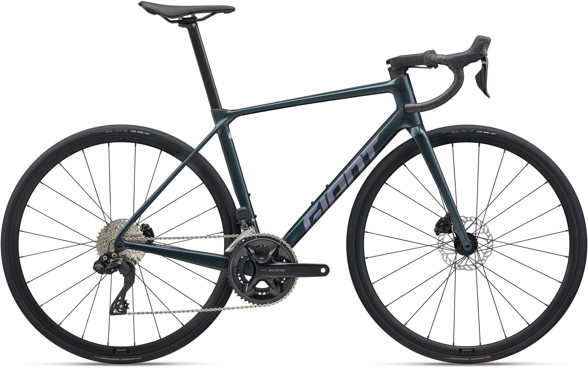 Giant TCR Advanced 1 2025 - Grøn Racercykel Tilbud