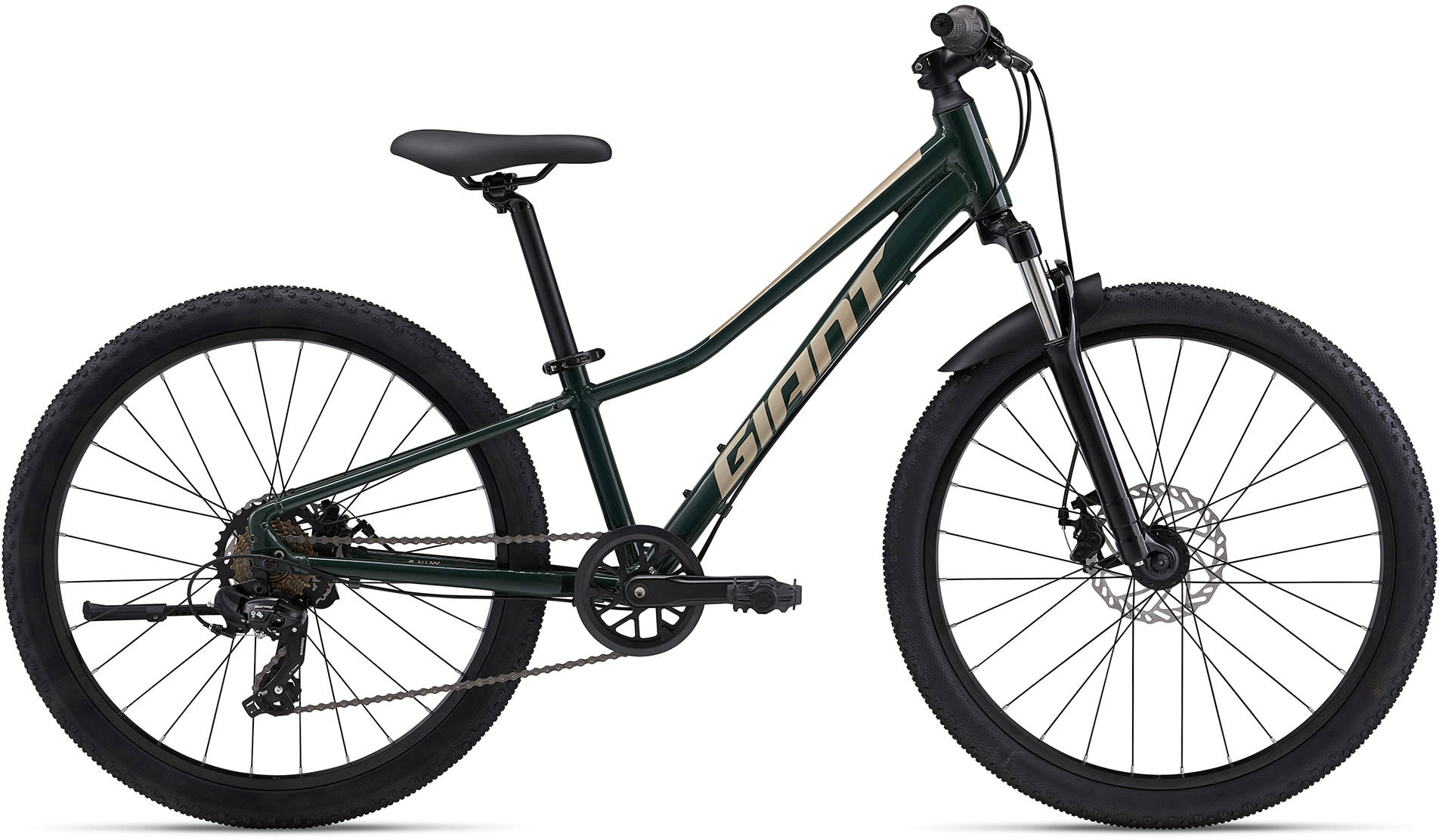 Giant Talon 24" Disc 2024 - Børnecykel i Grøn