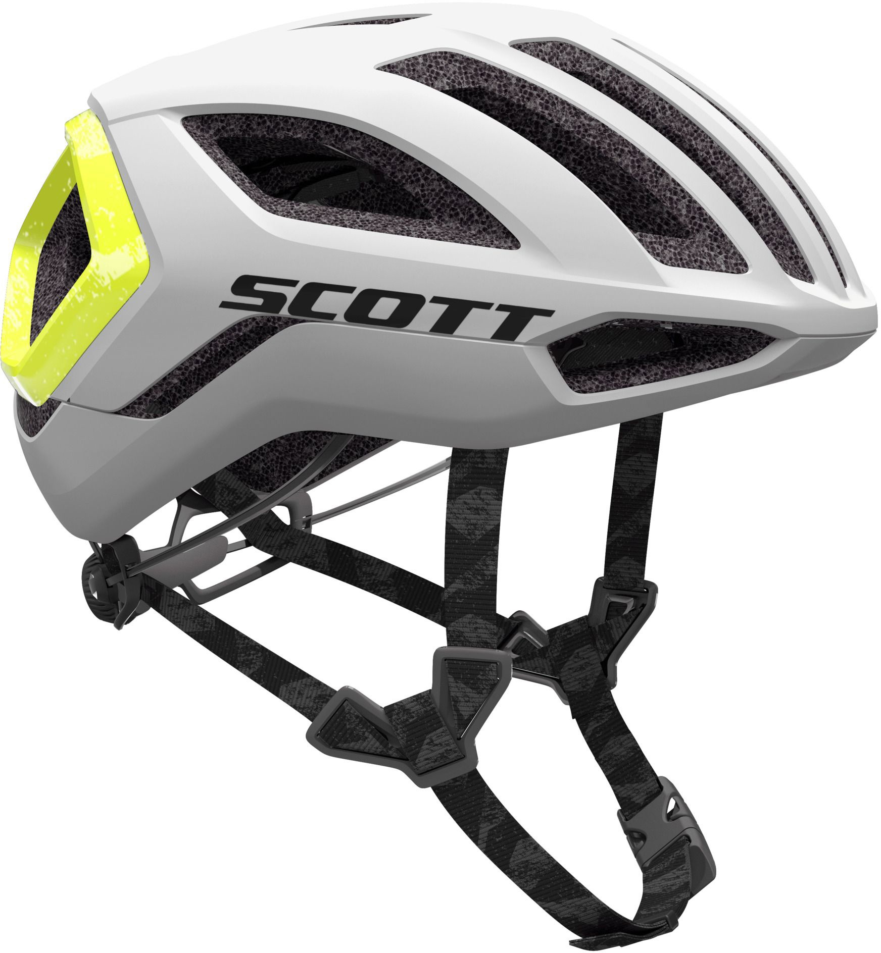 Scott Centric PLUS (MIPS) Cykelhjelm - Rainbow Hvid/Gul