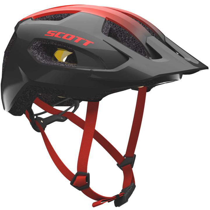 Scott Supra Plus (MIPS) Cykelhjelm - Grå/Rød tilbud