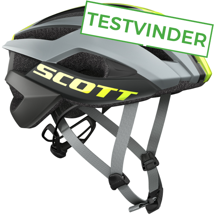 Scott ARX Plus Cykelhjelm, Grå/Gul - Fantastisk Tilbud!