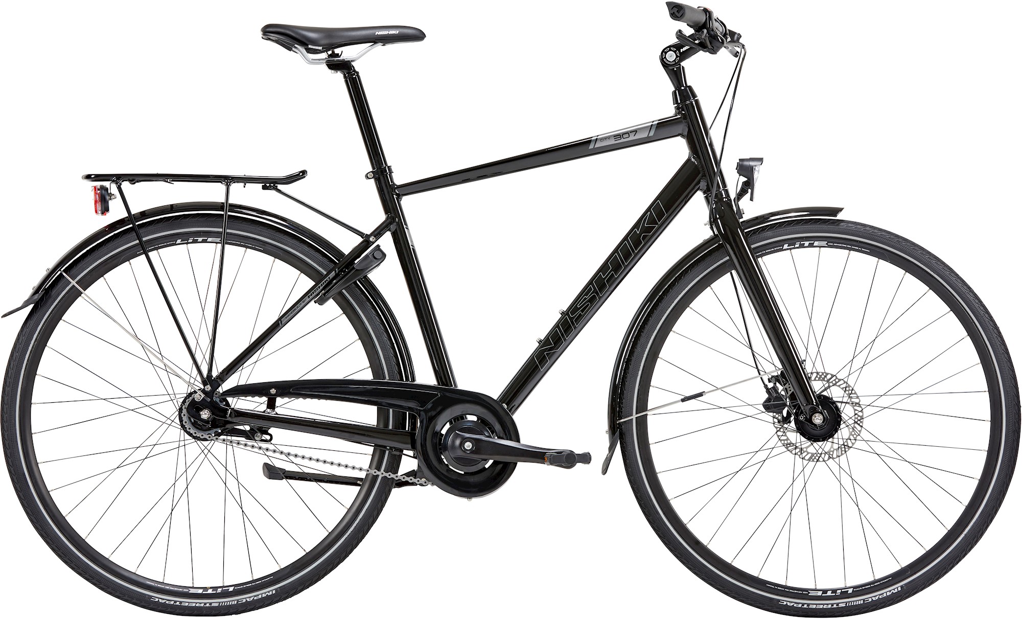 Nishiki City 307 Herrecykel 7g 2023 - Sort tilbud