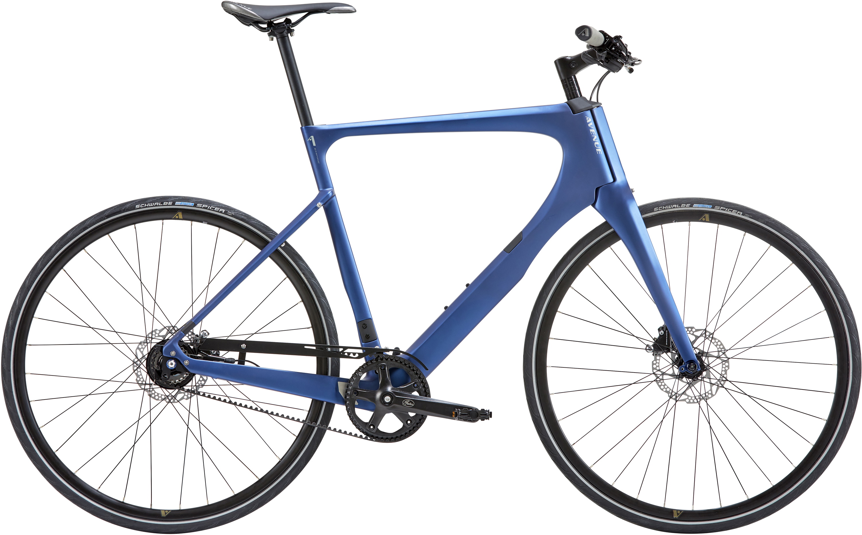 Avenue Empire Carbon Herrecykel 11g Alfine - Blå 2023