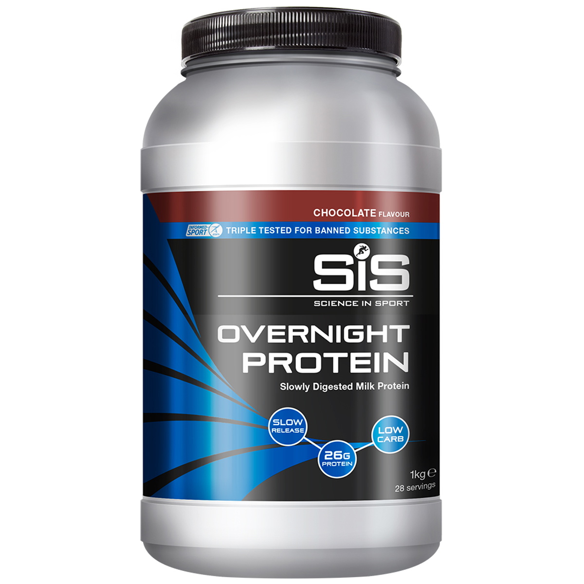 SIS Overnight Proteinpulver Chokolade - 1 kg tilbud