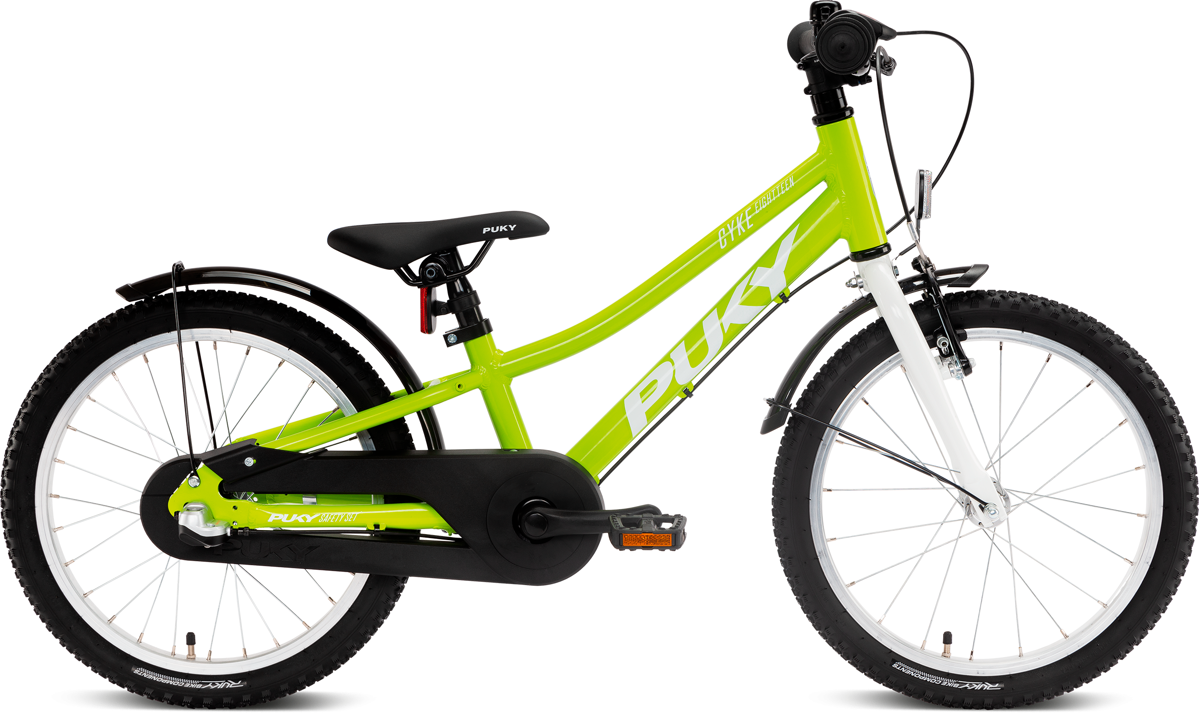 PUKY CYKE 18-3 18" - Grøn Børnecykel Tilbud!