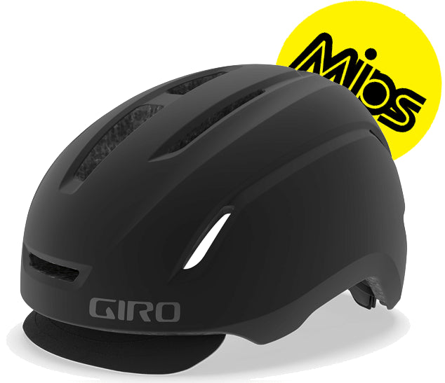 Giro Caden MIPS cykelhjelm, mat sort - Small (51-55 cm)   Small (51-55 cm) 768686183393